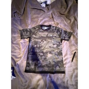 Kewlioo Men Sauna Shirt Camo Sweat Enhancing Compression Workout Top Size Small